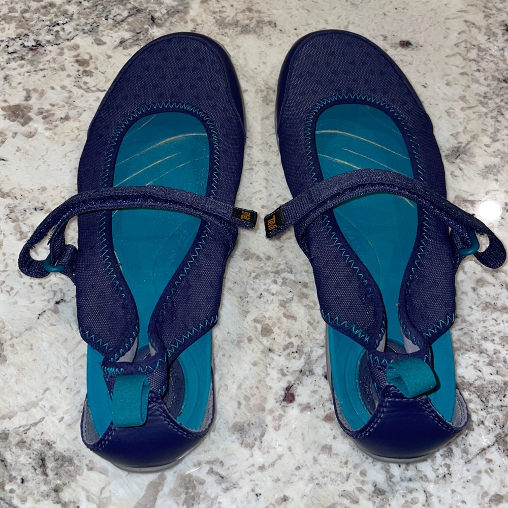 Teva Navy Blue Sports Water Shoes Sandals sz 10